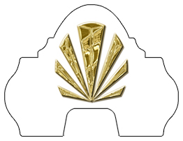 DARAY-L-602-GD-WT Gold Sunburst White